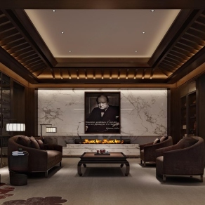 新中式会所3D模型下载